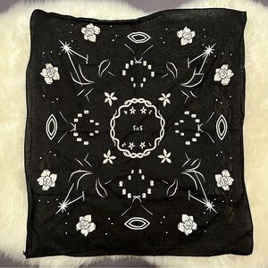 Spirit of Salt black bandana artist-made